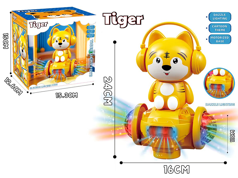 B/O Go And Bump Tiger With Colorful Lights