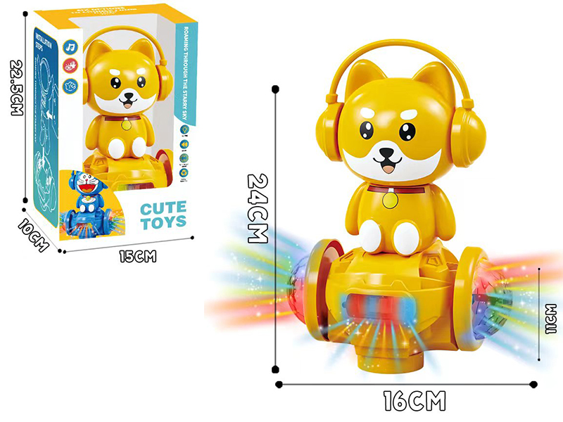 B/O Go And Bump Dog With Colorful Lights