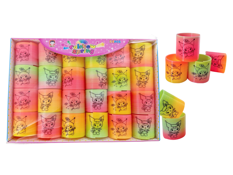 24PCS Rainbow Circle Toy