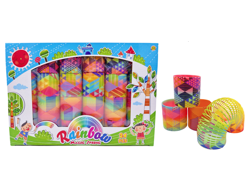 24PCS Rainbow Circle Toy