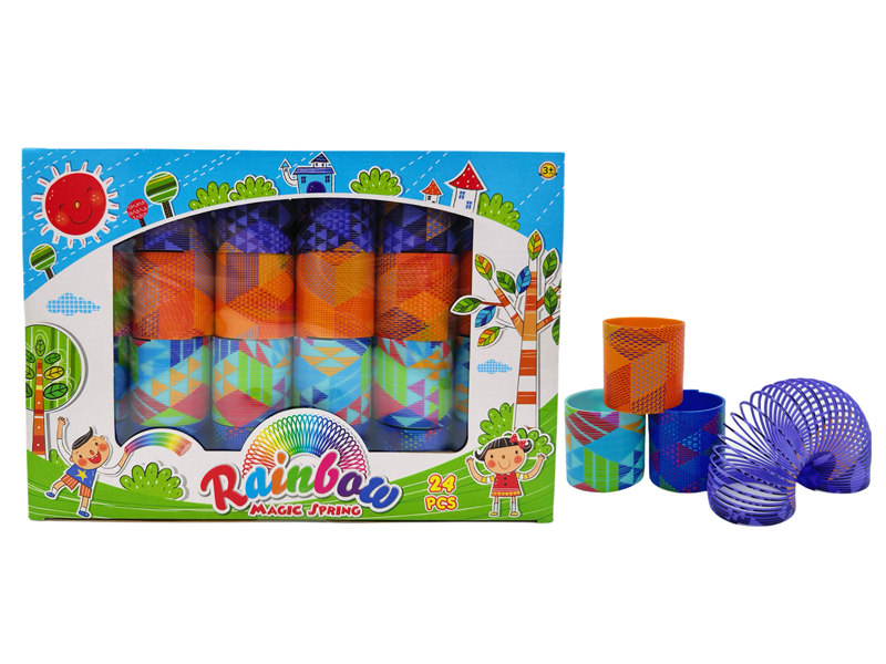 24PCS Rainbow Circle Toy