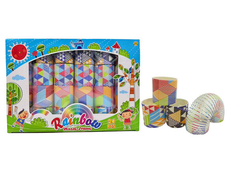 24PCS Rainbow Circle Toy