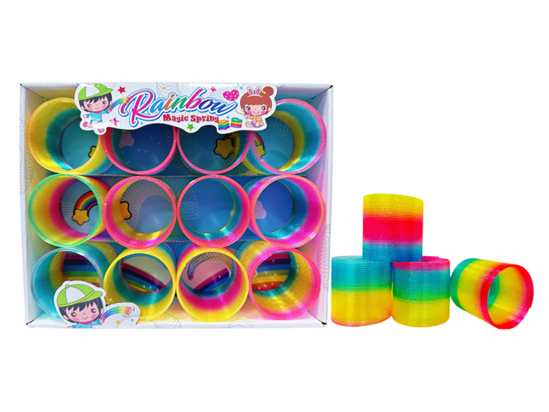 12PCS Rainbow Circle Toy