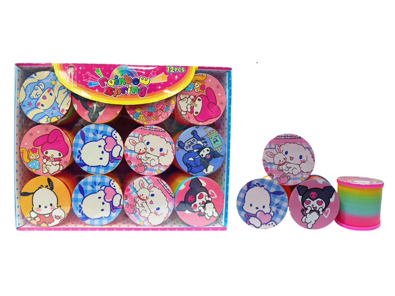 12PCS Rainbow Circle Toy