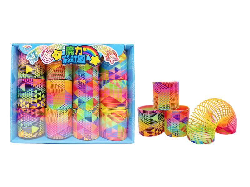 12PCS Rainbow Circle Toy