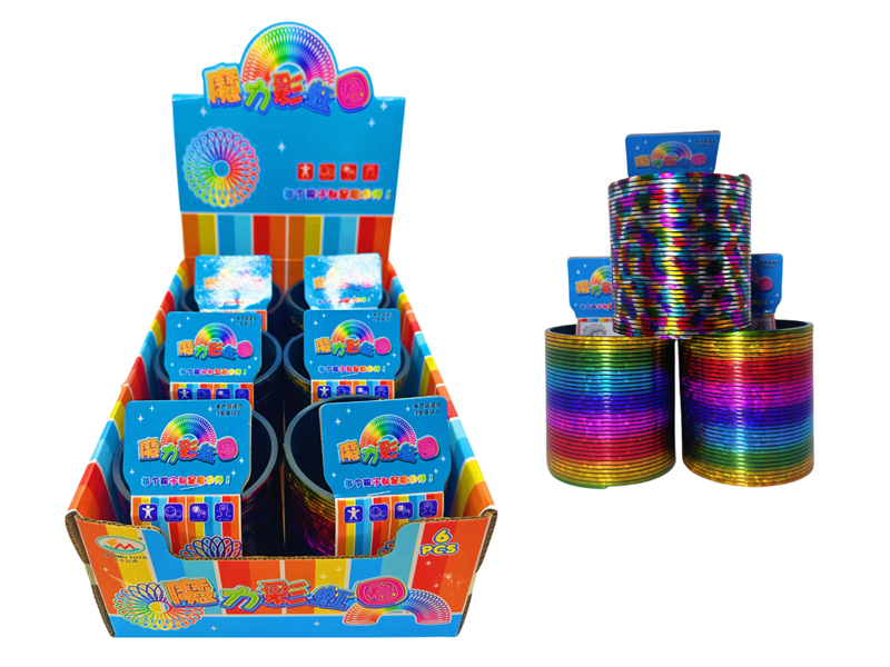 6PCS Rainbow Circle Toy