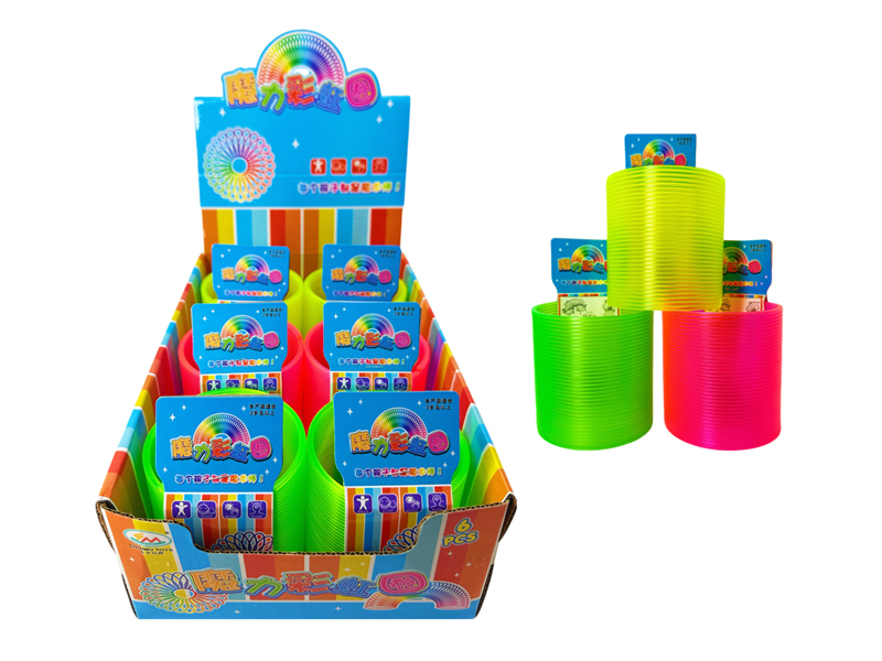 6PCS Rainbow Circle Toy