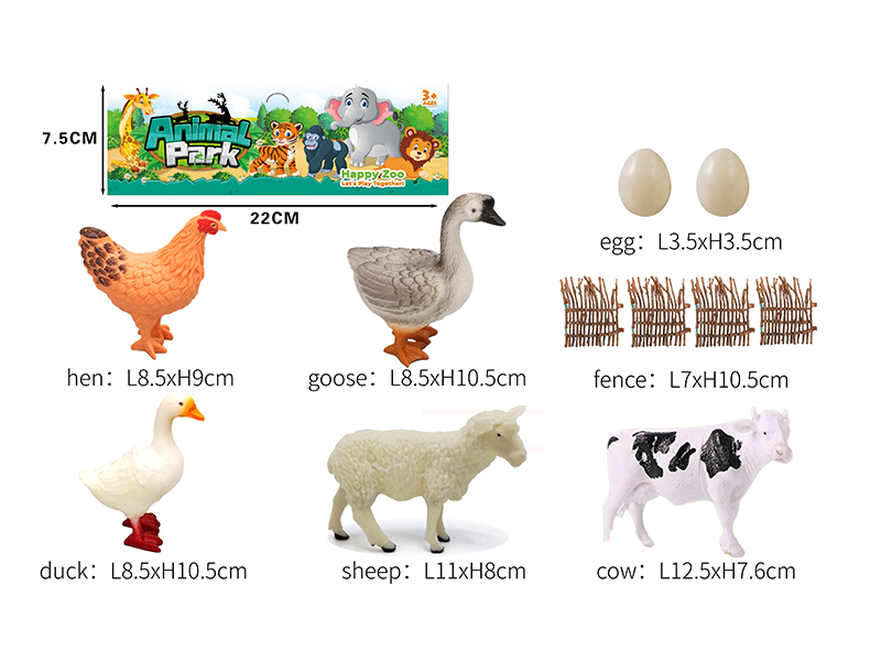 Simulated Poultry Set 11pcs