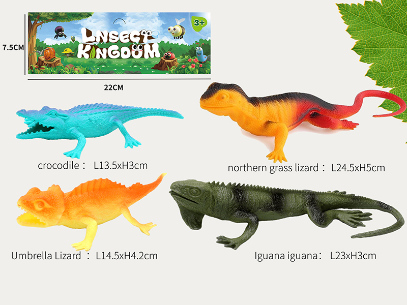 Crocodile Lizard Set 4PCS