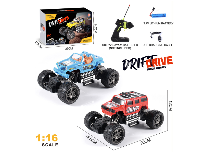 1:16 4CH R/C Hummer Jeep/Dodge Climbing Vehicle