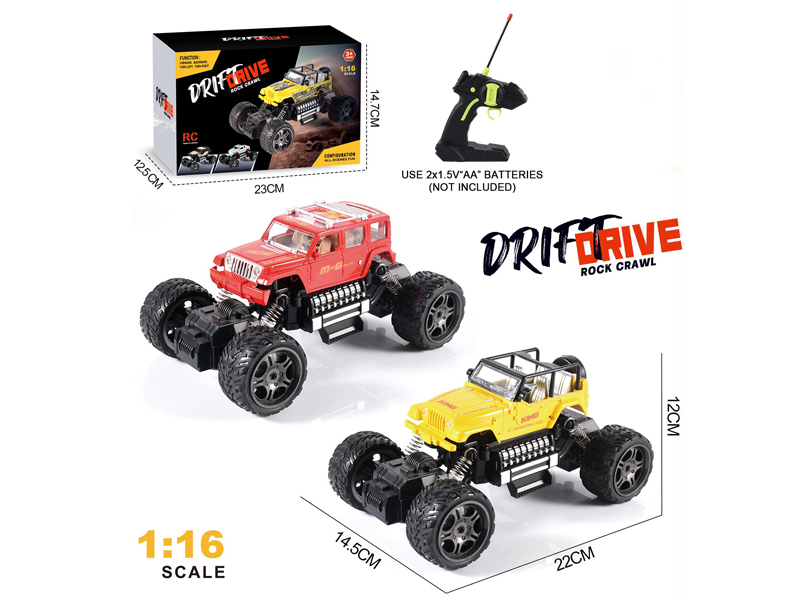 1:16 4CH R/C Jeep/Wrangler Simulated Climbing Vehicle