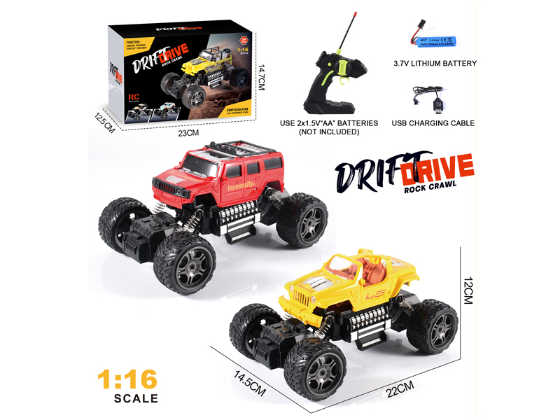 1:16 4CH R/C Hummer Jeep/Dodge Simulated Climbing Vehicle