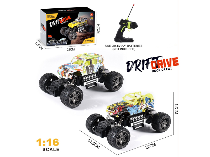 1:16 4CH R/C Jeep/Wrangler Graffiti Climbing Vehicle