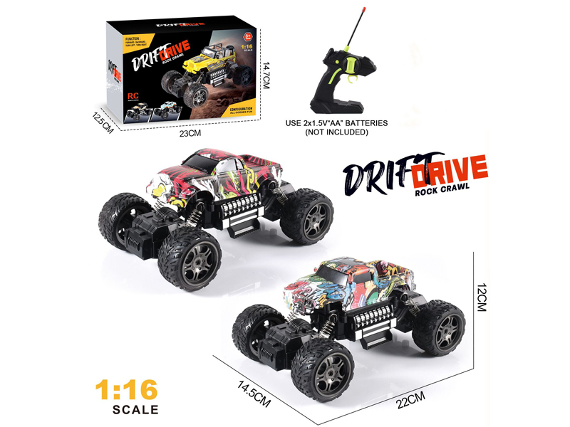 1:16 4CH R/C Toyota Pickup/Hummer Pickup Graffiti Climbing Vehicle