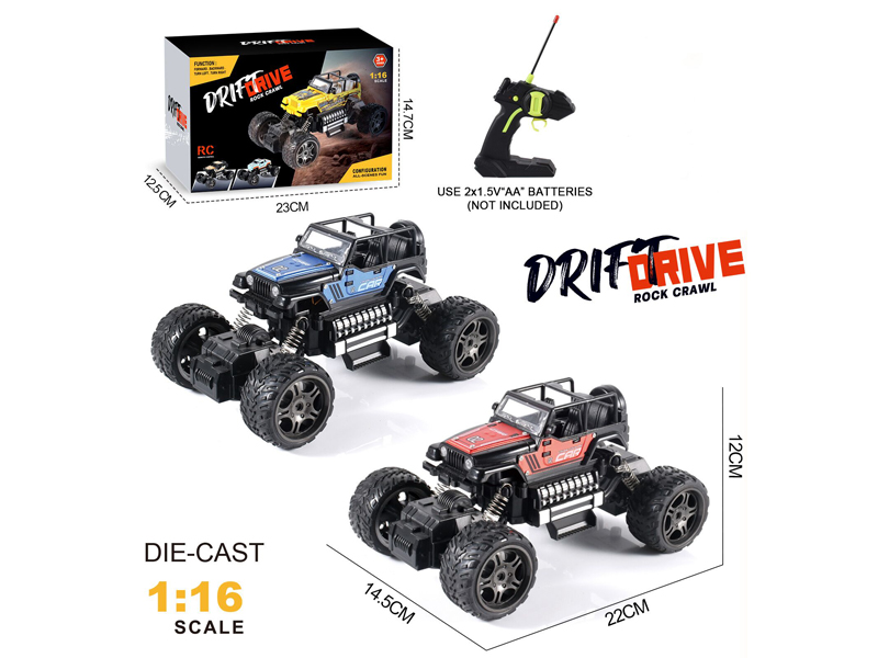 1:16 4CH R/C Alloy Wrangler Climbing Vehicle