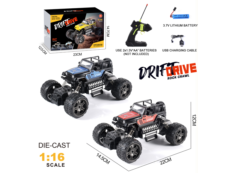 1:16 4CH R/C Alloy Wrangler Climbing Vehicle