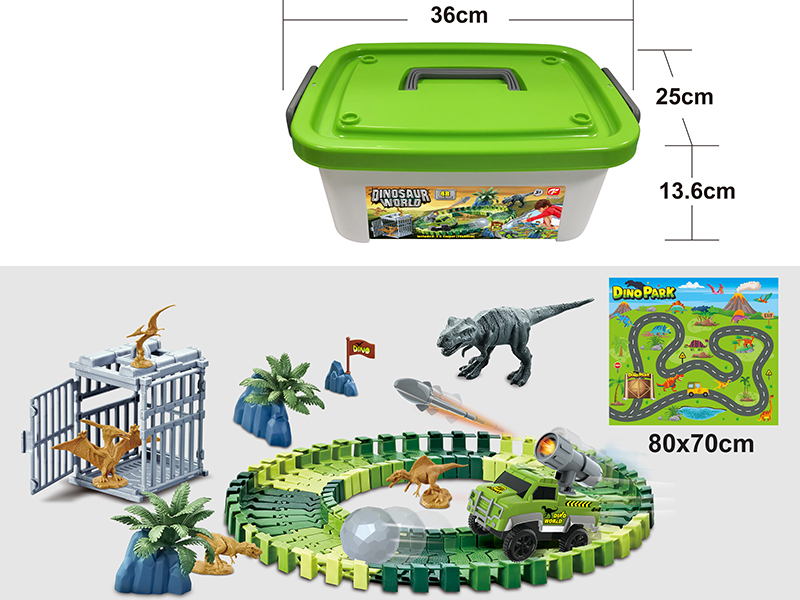 Dinosaur World Electric Track Car