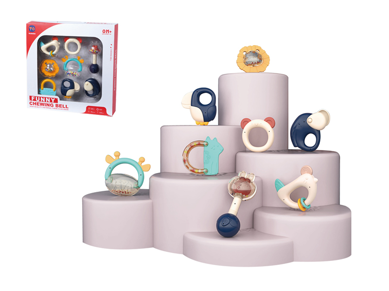 8PCS Boilable Animal Bell Toy