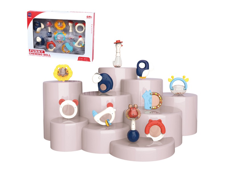 10PCS Boilable Animal Bell Toy