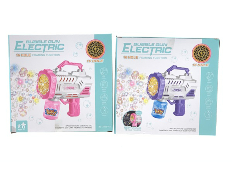 B/O 16 Holes Bubble Gun(Light And Music)