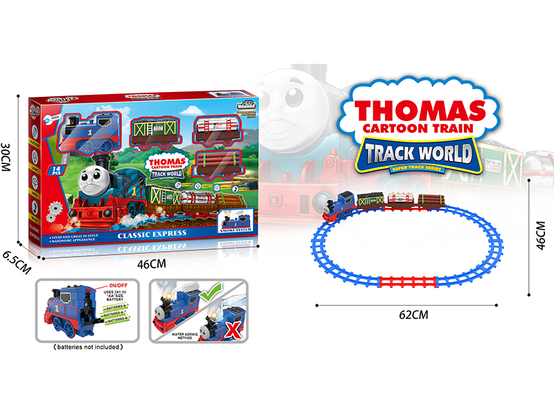 Electric Thomas Steam Rail Train With Train Sounds