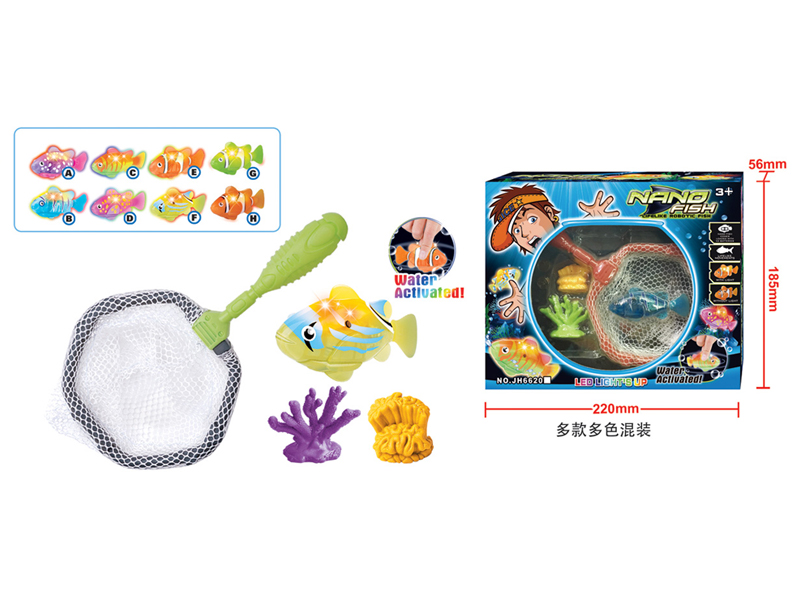 B/O Fish Toy Set With Light