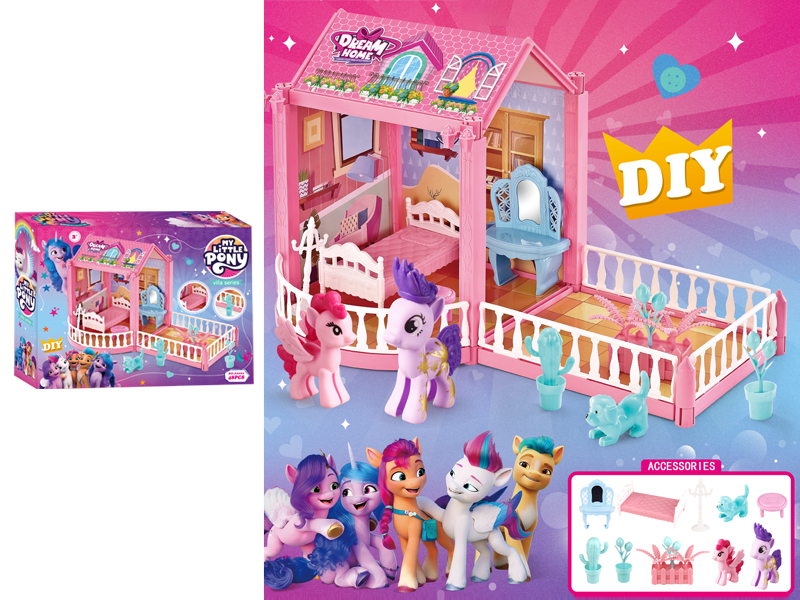 Pony Villa Toy Set(48PCS)