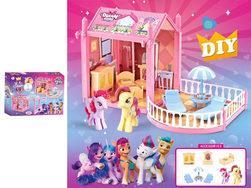 Pony Villa Toy Set(47PCS)