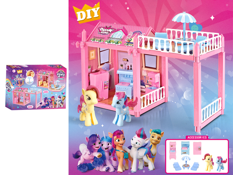 Pony Villa Toy Set(55PCS)