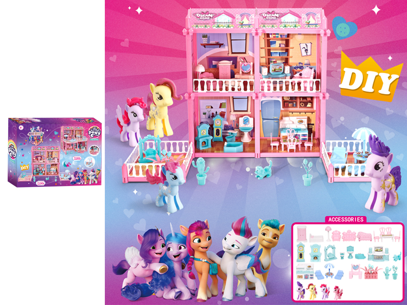 Pony Villa Toy Set(141PCS)