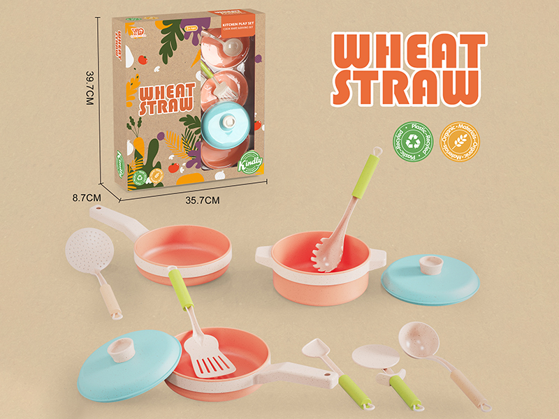 Kitchen Play Set(Wheat-Straw Materials)