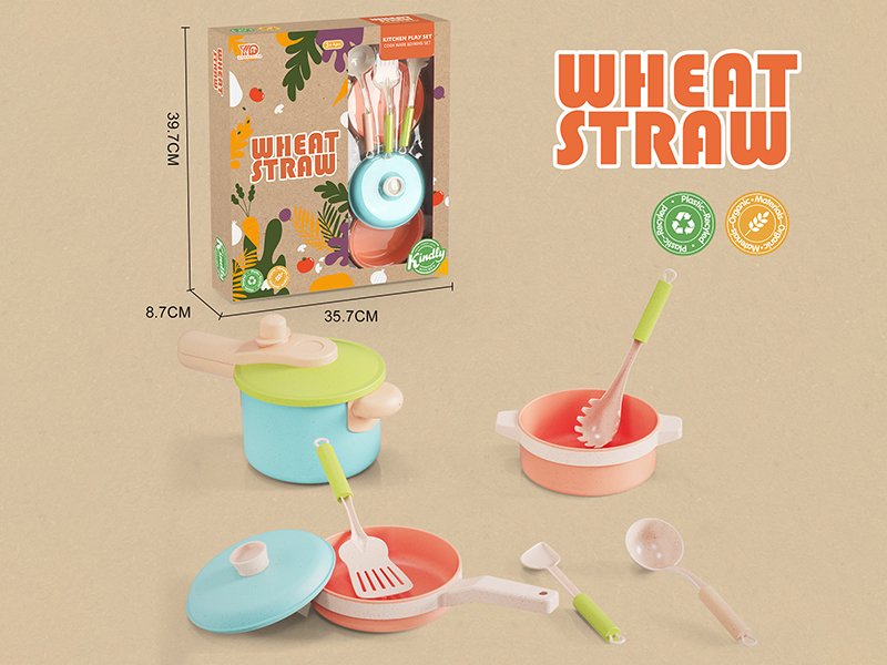 Kitchen Play Set(Wheat-Straw Materials)