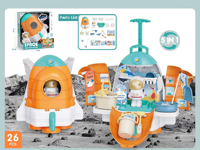 Astronaut Backpack Cleaning Tools Set 26pcs