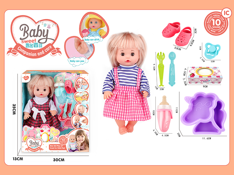 13 Inche Live Eyed Golden Haired IC Doll