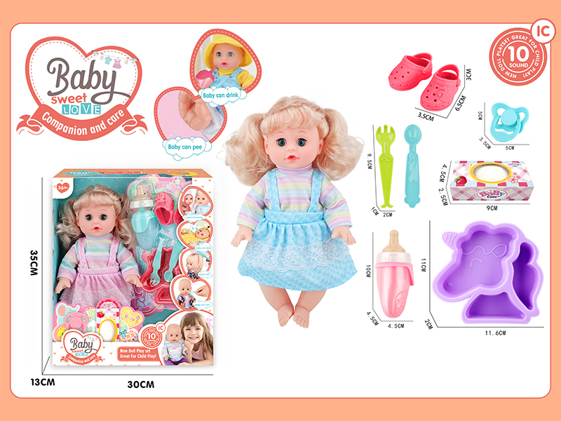 14 Inche Live Eyed Golden Haired IC Doll