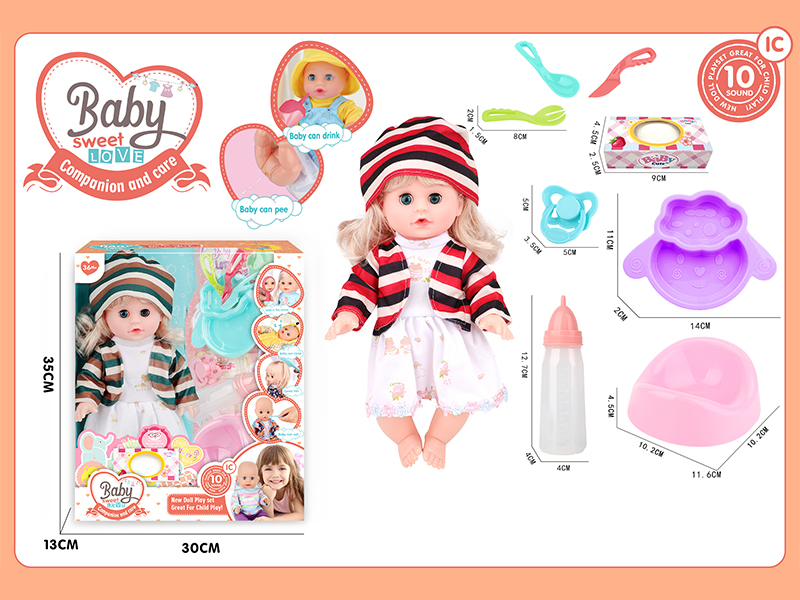 14 Inche Live Eyed Golden Haired IC Doll