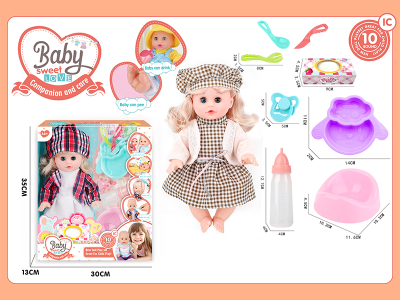 14 Inche Live Eyed Golden Haired IC Doll