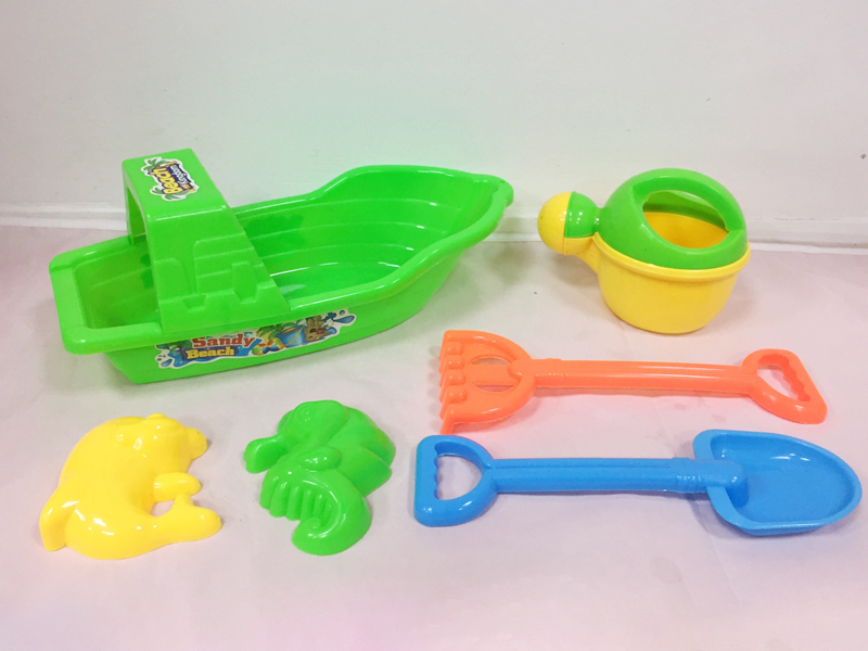 6pcs Beach Toys Boat Set