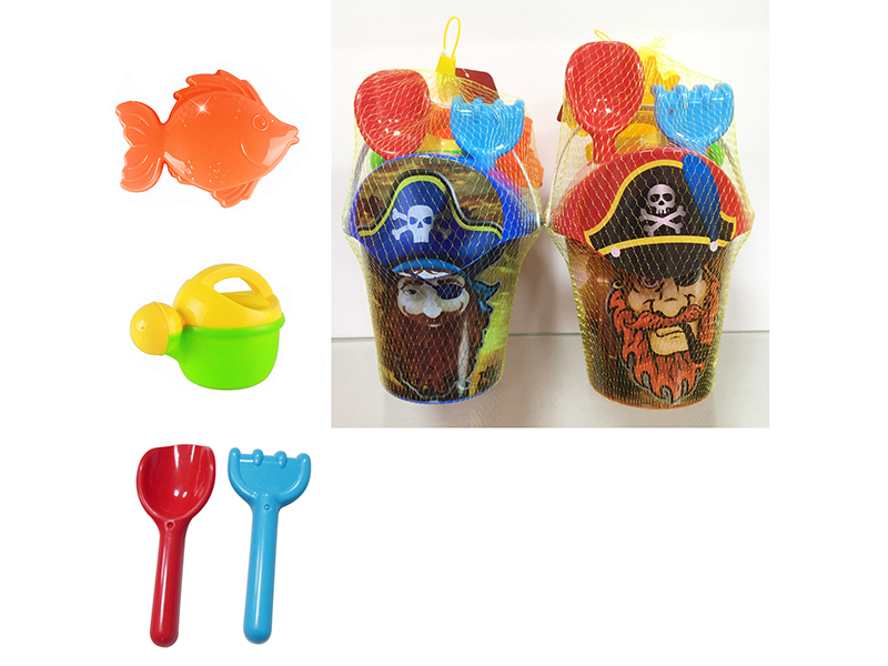 6pcs Pirate Sand Bucket Set