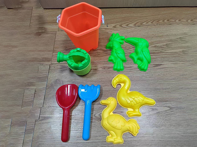 8PCS Bird Sand Mold Sand Bucket Set