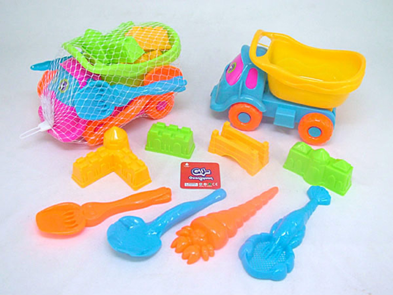 9pcs Beach Toys Truck Set