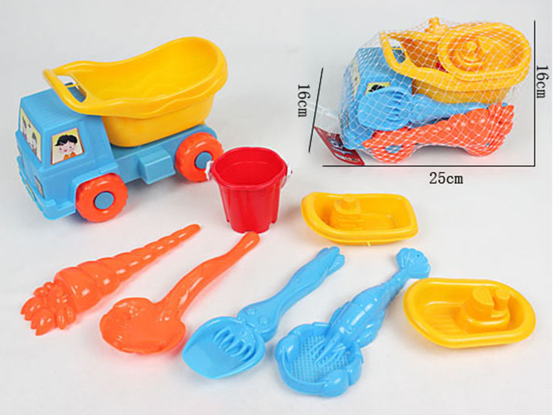 8pcs Beach Toys Truck Set