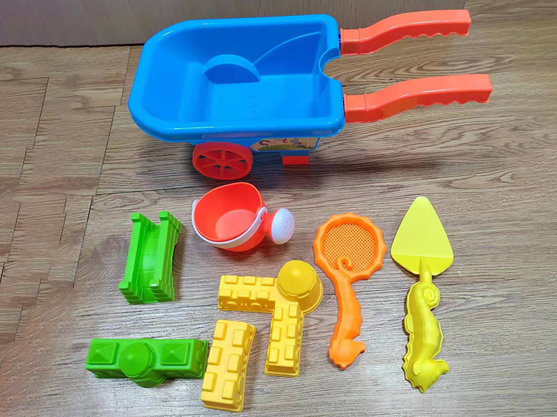 8pcs Beach Toys Cart Set