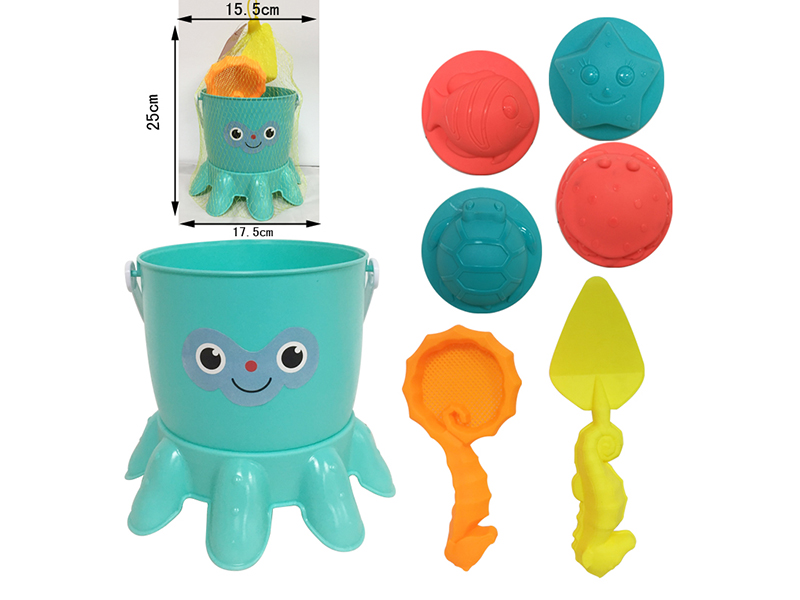8pcs Octopus Sand Bucket Set