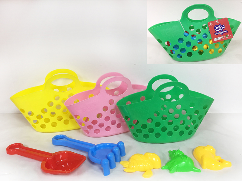 5pcs Beach Toys Basket Set