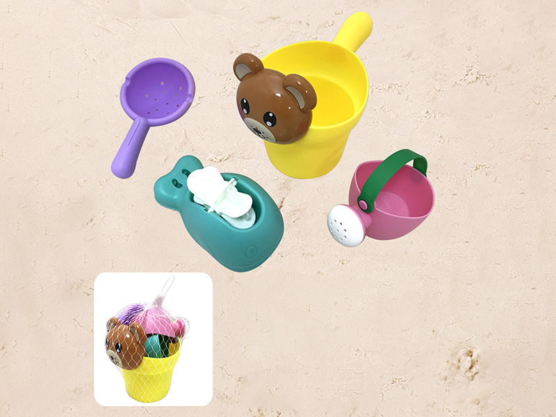 4pcs Soft Plastic Bear Beach Set