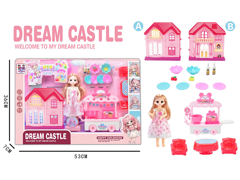 9 Inch Doll Villa Set