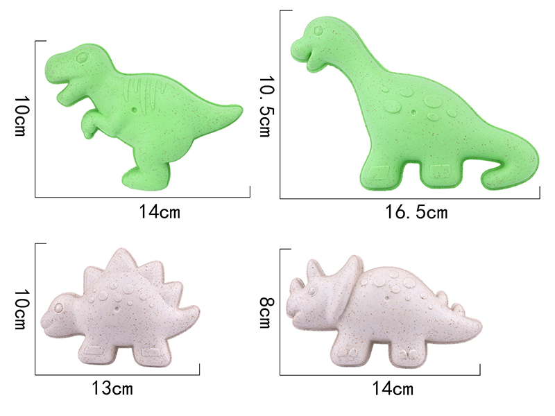 Dinosaur Sand Molds 4pcs