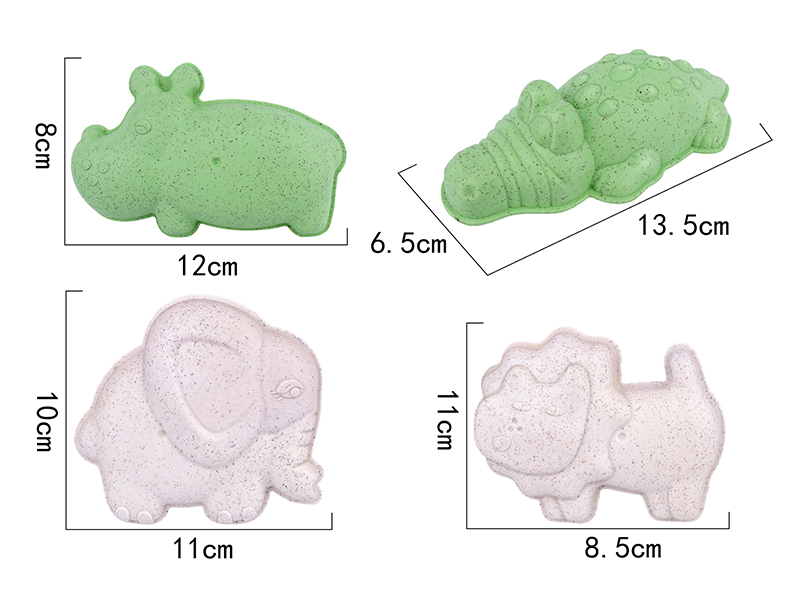 Wild Animal Sand Molds 4pcs