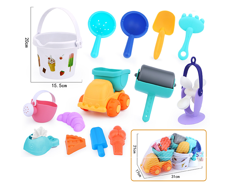 14pcs Soft Plastic Beach Toys